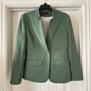 Gibsonlook Notch Collar Blazer, Sage